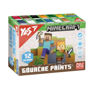 Фарби гуашеві, 12 кольорів по 20 мл Minecraft 230407 Yes 230407 фото