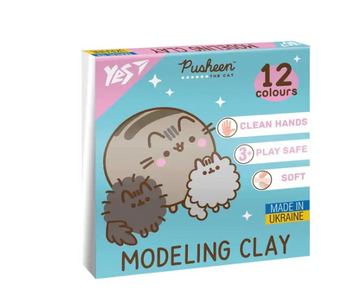 Пластилін Yes &laquo;Pusheen&raquo;, 12 кольорів, 240 г, 540669 540669 фото