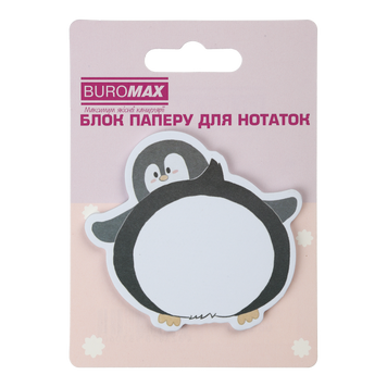 Блок для нотаток FUNNY ANIMALS, з кл. шаром, 75&times;75 мм, 30 арк BM.2381-76 фото