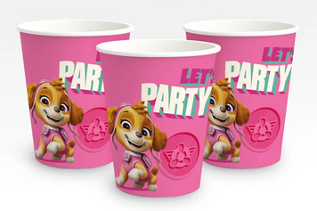Стакан паперовий Paw Patrol Скай 250 мл 6 шт рожевий (00134) 00134 фото