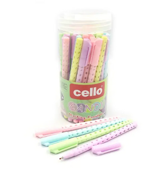 Ручка кулькова Cello &laquo;Candy&raquo;, 0,7 мм, синя, мікс, CL-2371T 757050 757050 фото