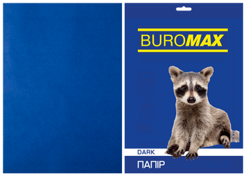 Папір кольоровий DARK А4, 80 г/м&sup2;, темно-синій, 20 арк. BM.2721420-02 фото