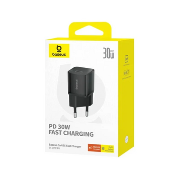 Мережевий зарядний пристрій Baseus GaN5S Fast Charger 1C 30W EU Cluster Black P10162504113-00 фото