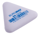 Гумка 1111, трикутна, Buromax 37x37x9 мм, синтетичний каучук, біла BM.1111 BM.1111 фото 2